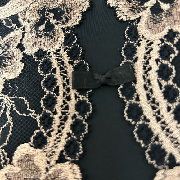 SOMA Black & Champagne Laced Corset Bustier NWT - Picture 10 of 10